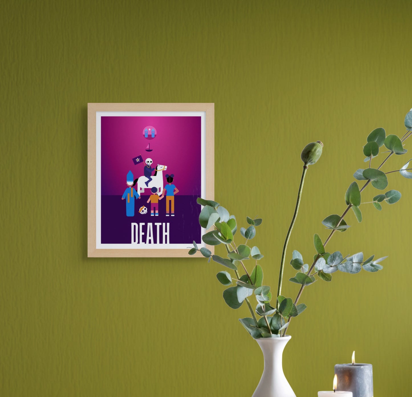 Death's Parade  Tarot Art Print