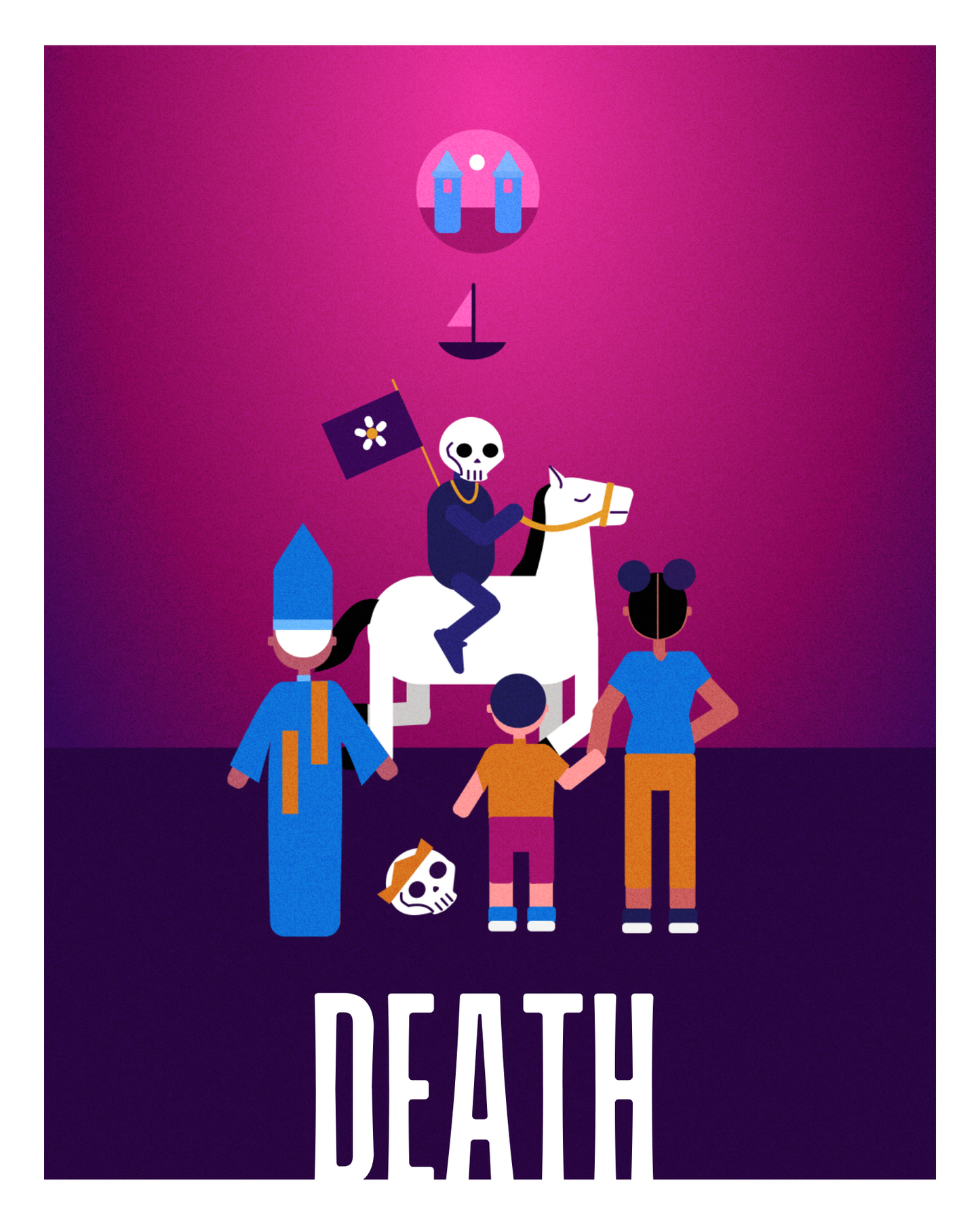 Death's Parade  Tarot Art Print