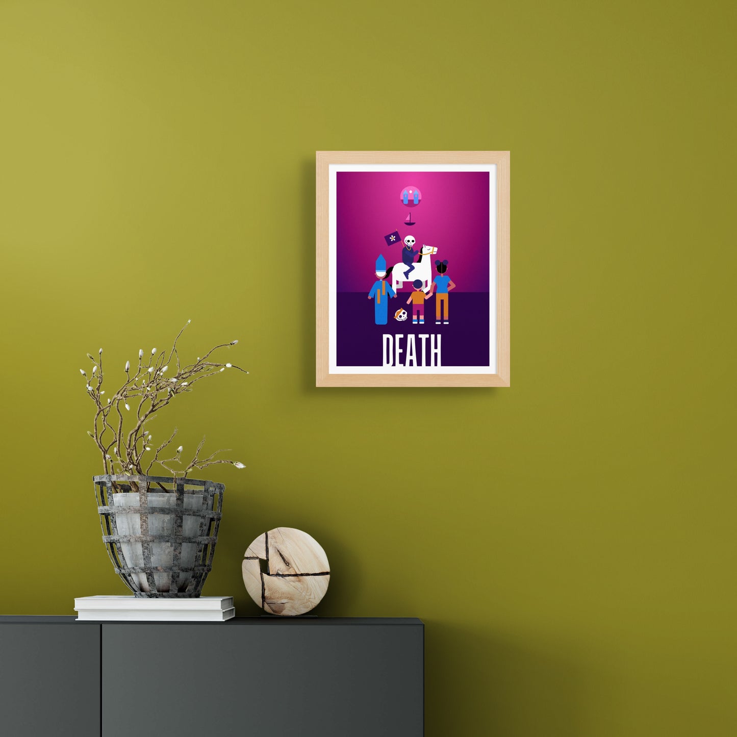 Death's Parade  Tarot Art Print